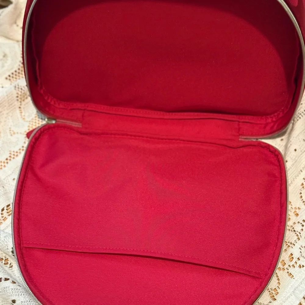 Estee Lauder Red Polka Dot Makeup Train Case - Picture 6 of 7
